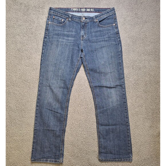 Women’s Dickies Relaxed Fit 12R (37X31) Denim Medium Wash Jeans Workwear - Picture 1 of 16